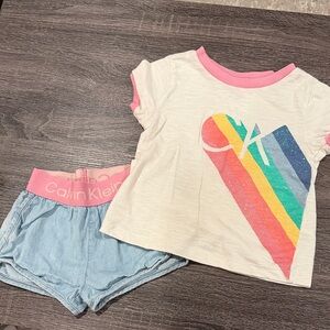 Calvin Klein Pink and Blue Kids Set